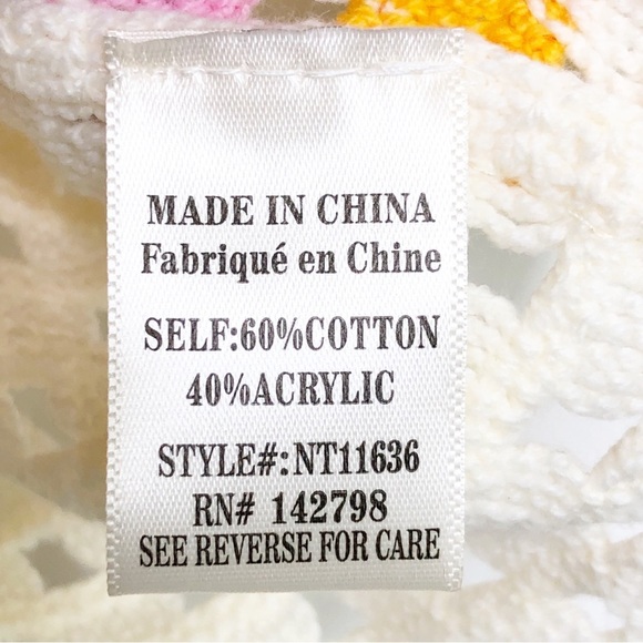 New In M/L polo Multicolored crochet cardigan - Picture 3 of 10